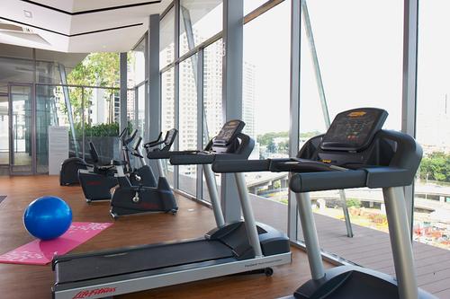 Fitness and gym with treadmills