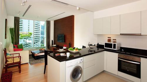 Fully equipped kitchen in each apartment