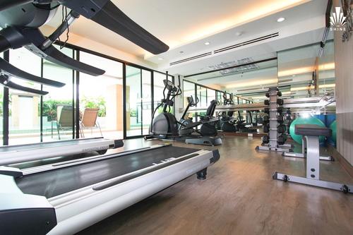 Well equipped gym with modern equipment