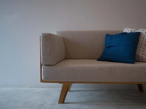Minimalist european designer sofa with pillows