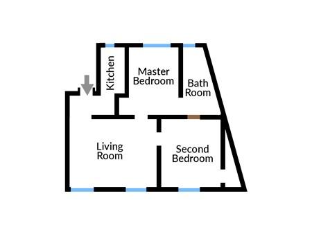 Floor plan of Manor House Lima Apartment Four