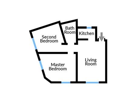 Floor plan for Manor House Lima Apartment Three