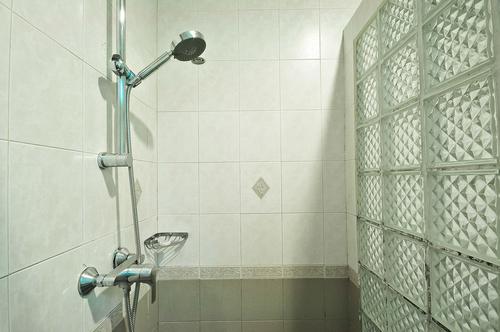 Modern shower with hot and cold water