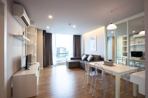 Each apartment offers a spacious living room