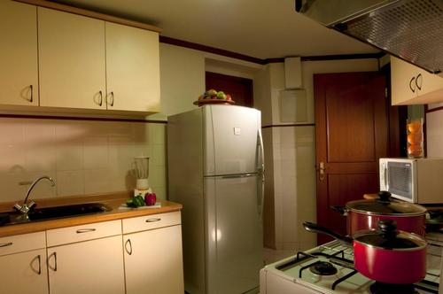 Well equipped kitchen with modern appliances