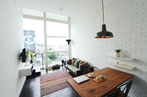 Living room with designer furnitures